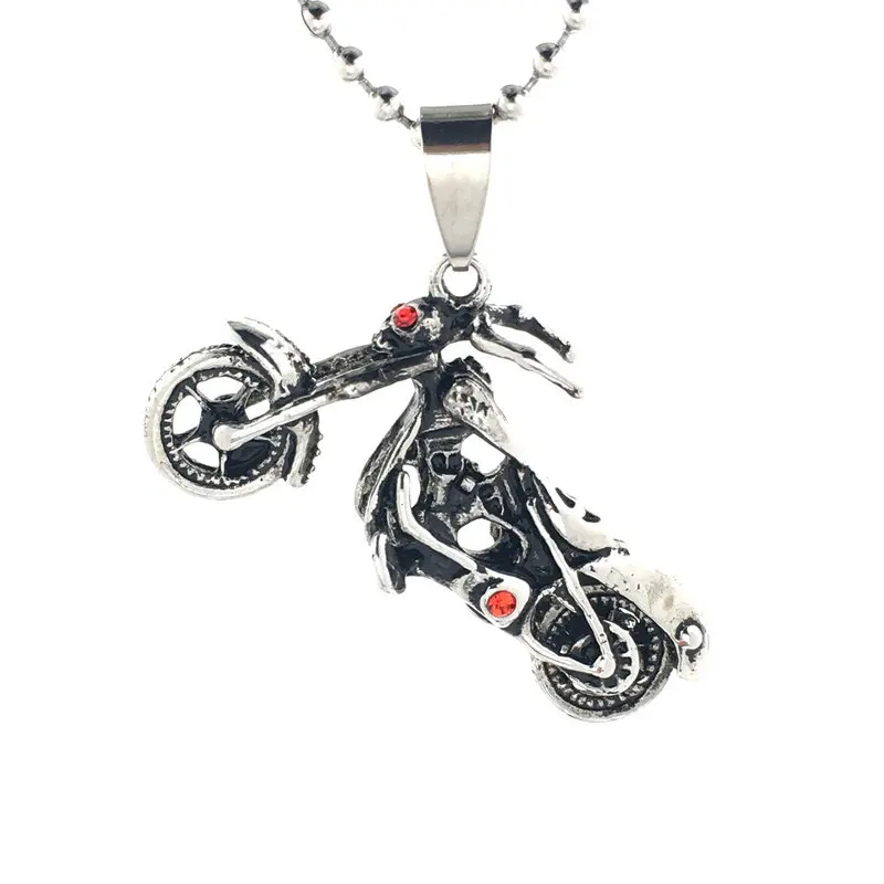 Red eye motorcycle engine pendant personality men's jewelryin Pendants