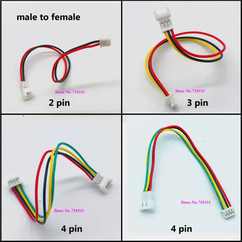 10 шт. Micro Mini JST 1 25 мм 2p 3p 4pin гнездовой разъем с проводом | Обустройство дома