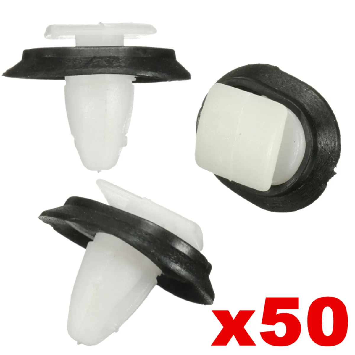 

50pcs Car Fastener Clips Exterior Side Moulding Rub Bumpstrip Lower Auto Door Trim Clips For Fiat Ducato