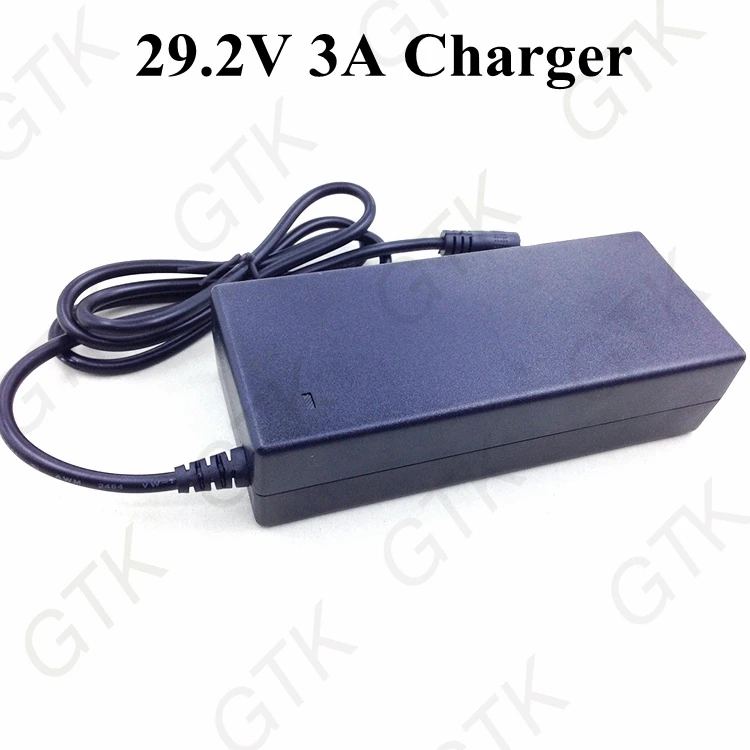 Free shipping 29.2V 3A Charger 24V 8S Lifepo4 Battery