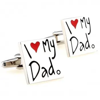 

C1477 I Love My Dad Cufflink 15 pairs Wholesale Free Shipping