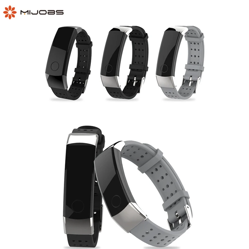 

Mijobs for Huawei Honor Band 3 strap replacement for huawei band 3 bracelet wristband TPU Soft Wrist Strap Smart Accessories
