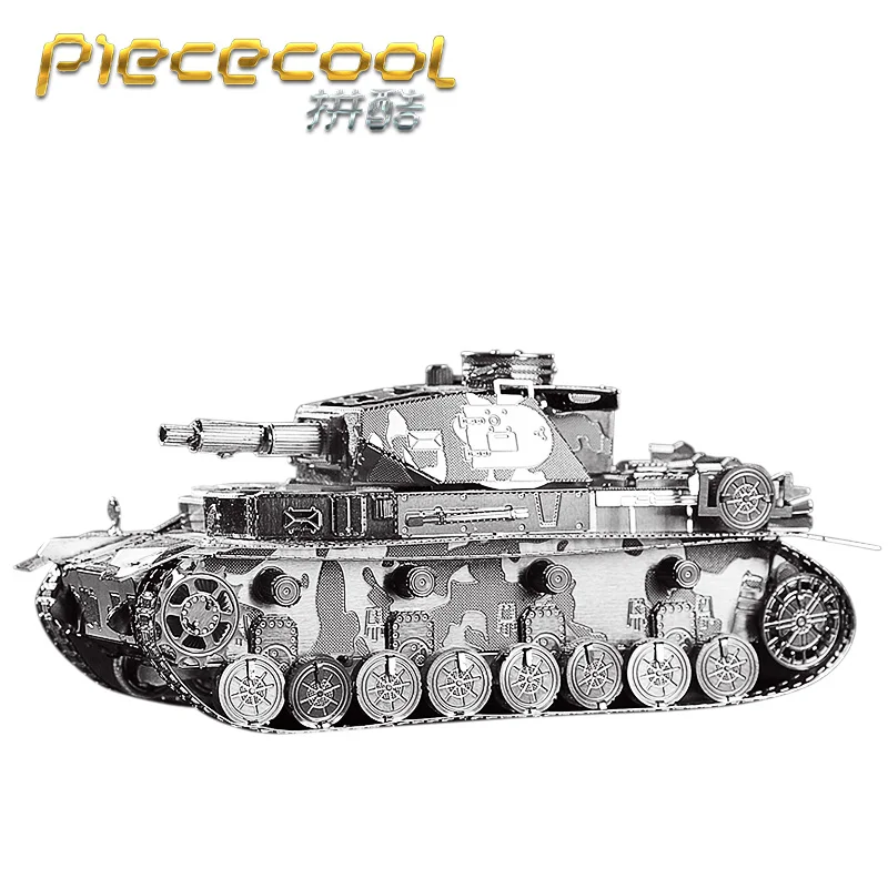 Piececool немецкий IV Танк P037-S модель DIY 3D металлическая сборка лазерная резка головоломка игрушки Военная серия 2 листа