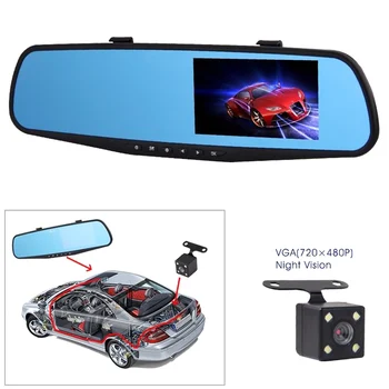 

HD 1080P In-Car Rear View Mirror Camera with 4.3Inch Display Screen Motion Detection Recorder M8617