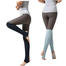 Носки для йоги до колена 43 см/55 см, теплые, сохраняющие защиту от упражнений, латинский балетный Топ для занятия танцами пилатес для женщин, спортивная одежда, спортивные носки