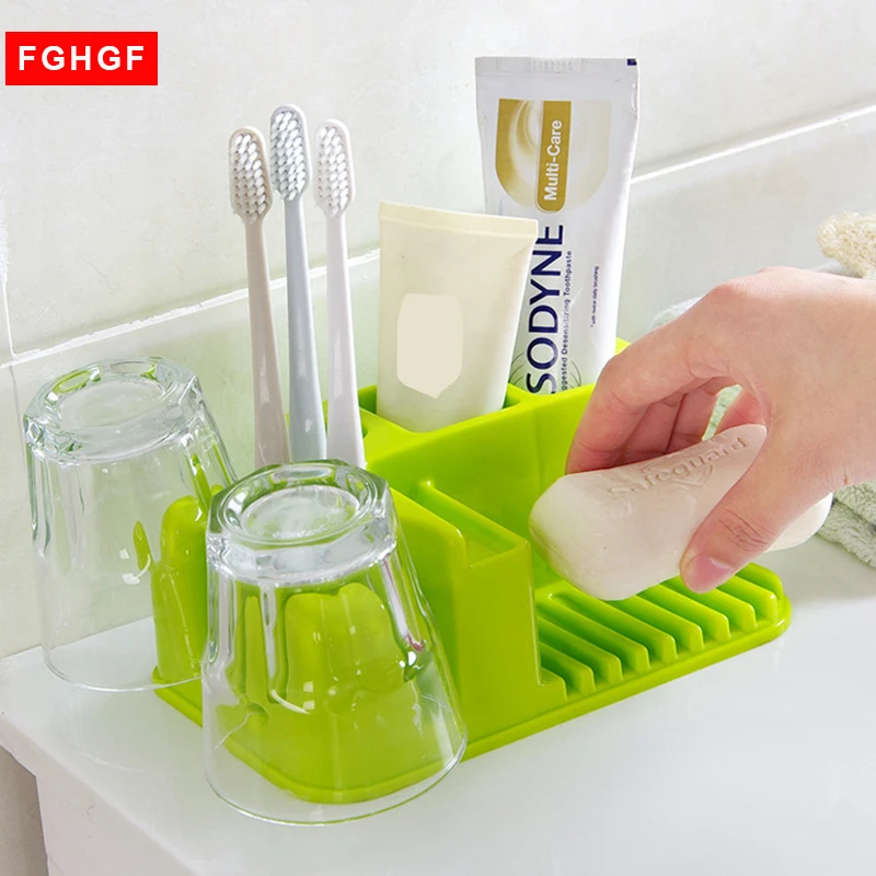 Soap Storage Box Dish Case Makeup Organizer Bathroom Kitchen Organizer