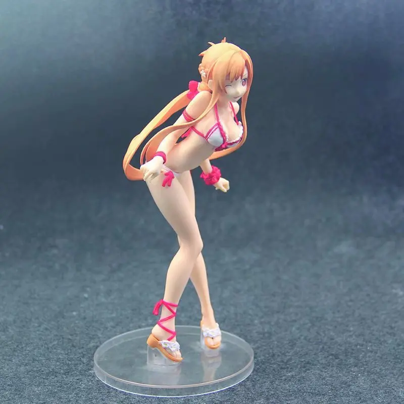 Аниме Sword Art Online SAO Yuuki Asuna сексуальный купальник Ver. 1/7 Масштаб Окрашенные ПВХ
