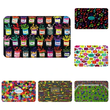

Art Cans of Pigments Cool Mat Bath Carpet Decorative Anti-Slip Mats Room Car Floor Bar Rugs Door Home Decor Gift