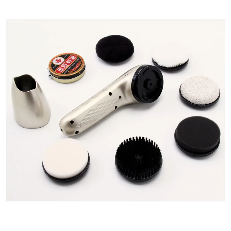 Portable 5-In-1 Electric Rechargeable Shoe Brush Leather Care Shine Brush Leather Sofa Car Seat Shoes Cleaning And Maintenance