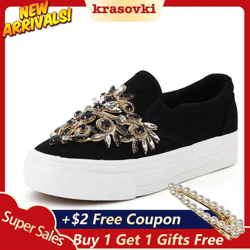 

rhinestone shoes for women wedding crystal bling flat platforms 2016 winter summer fall high thick brand shoes luxurious elegant