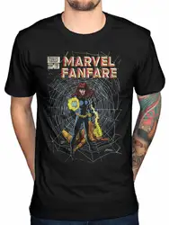 Официальный Marvel комиксы Marvel Fanfare футболка Черная Вдова Капитан Америка Халк для человека хипстер с круглым вырезом повседневные крутые