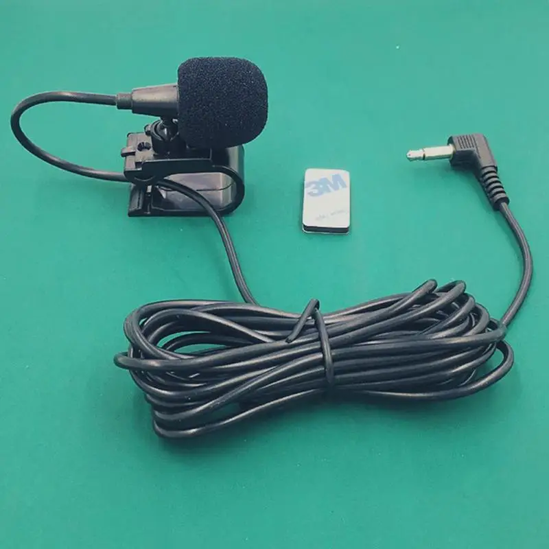 3.5mm Car-mounted Microphone Car Audio Accessories Stereo And Mono External Mic Bluetooth Portable Supplies Black Microphones
