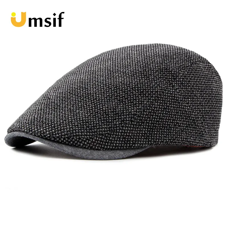 Spring Summer Beret Caps for Men Women's Outdoor Breathable Bone Brim