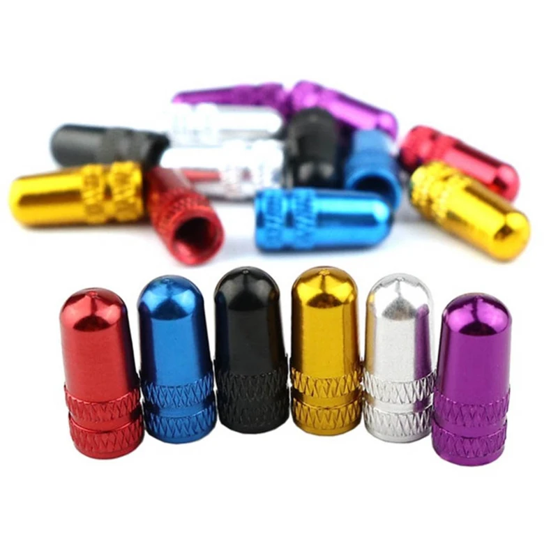 

2Pcs/ Set Bicycle Wheel Tire Covered Protector Road MTB United States French Tyre Dustproof Bike Presta Valve Cap Accessories