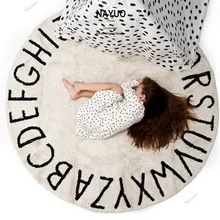 Kidsroom украшение домашнего декора 26 букв игровой коврик накидка на мебель современная комната фон ковер ребенок дети