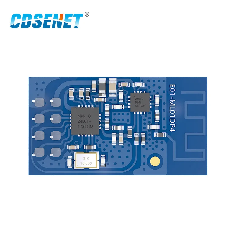 Беспроводной Радиочастотный приемопередатчик nRF24L01P SMD SPI 2 4 ГГц nRF24L01 PA LNA 20dBm