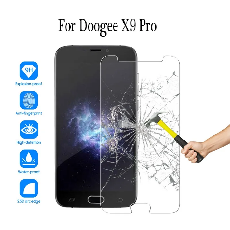 

Tempered Glass For DOOGEE X10S Glass Screen Protector 2.5D 9H Tempered Glass For Doogee X10 x9 pro Protective Film