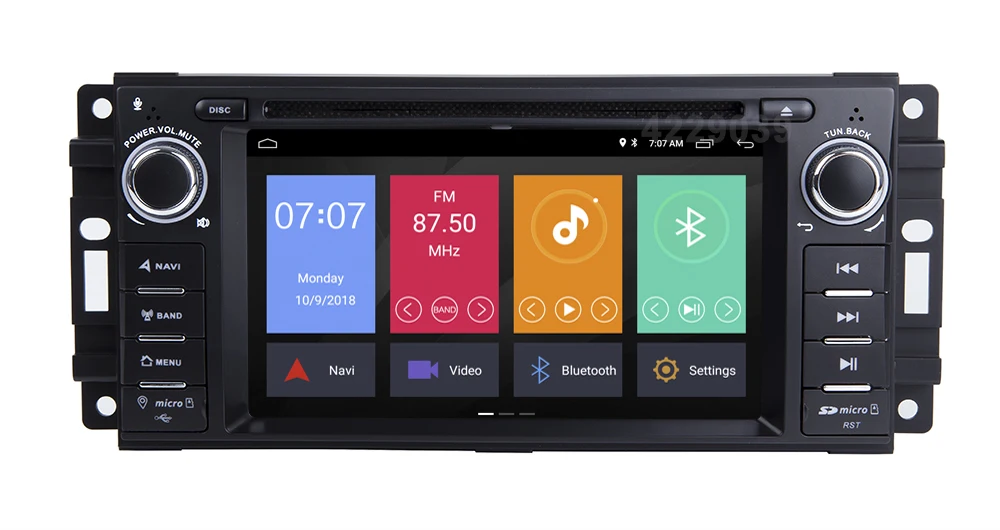 Best Android 8.1 Car DVD Player for JEEP COMMANDER/GRAND CHEROKEE  with Radio WiFi 9