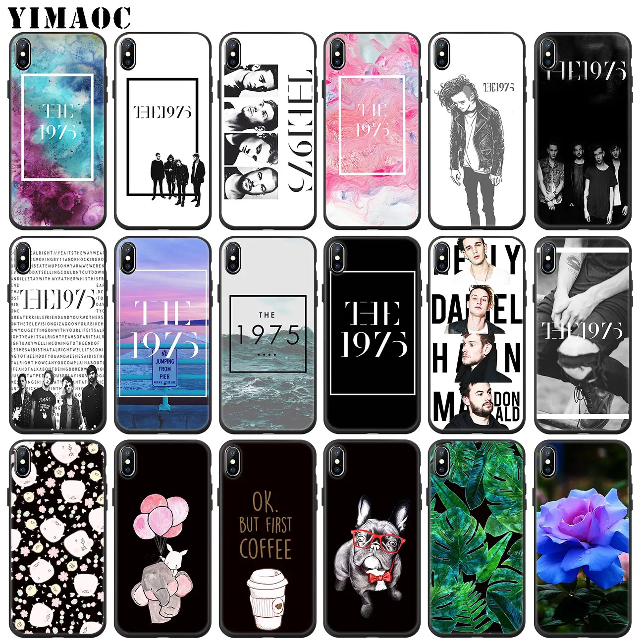 Мягкий силиконовый чехол для iPhone 11 Pro XS Max XR X 6 6S 7 8 Plus 5 5S SE 10 с черным