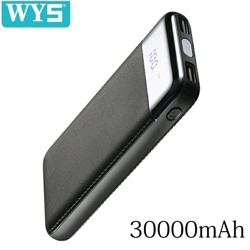 

Quick 30000mah Powerbank Lcd Charge Dual USB Power Bank Battery Charger For xiaomi For iPhone X 8 7 6 huawei honor