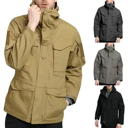 NIBESSER 2019 Мужская тактическая армейская куртка с капюшоном весенне-осенняя верхняя одежда военные ветрозащитные куртки мужские
