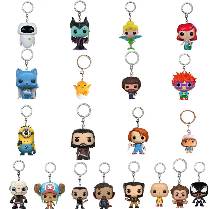 

FUNKO POP Original Pocket Pop Keychain BEERUS GOTENKS LUFFY TRAFALGAR.LAW Pikachu Action Figure toys for Children birthday gift