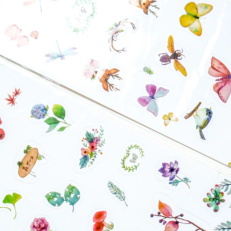 

JIANWU Creative decorative stickers stickers small notebook stationery