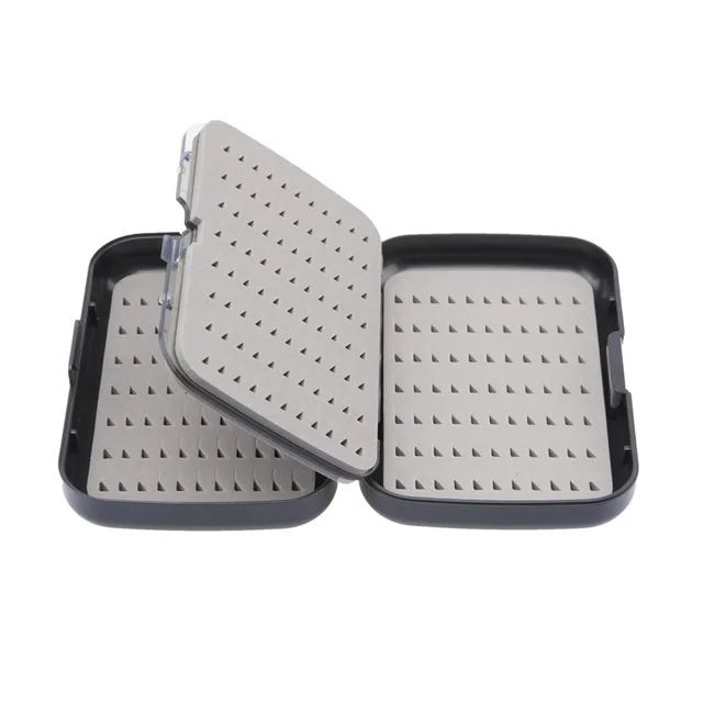 US $4.34 Thickened Waterproof Hook Box AB Waterproof Fly Fishing Case With Slit Foam Fishing Lure Hook Bait