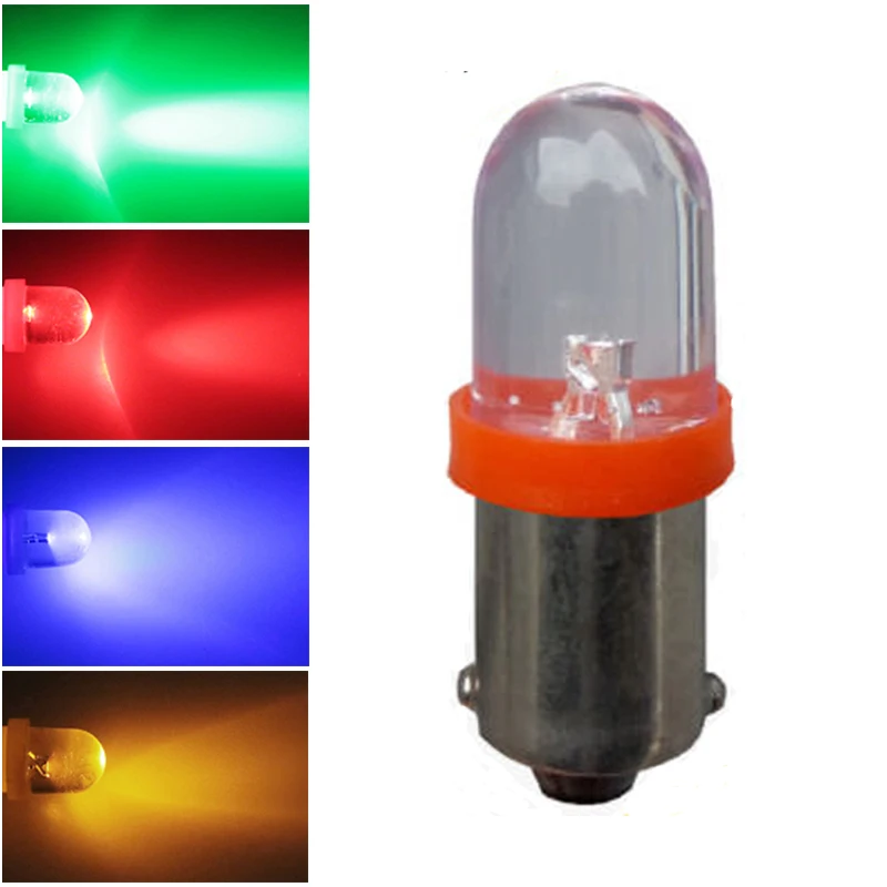 

100pcs BA9S T4W 194 555 DC AC 6V 6.3V RGB Pinball Light Blub Bally Pinball Game Machine Lamp white red yellow blue green DC6V