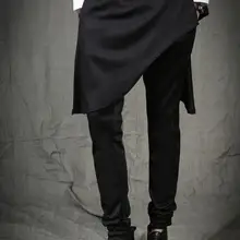 HOT Горячая Весна Мужская Новая мода личности эластичный пояс и ноги Гарун брюки