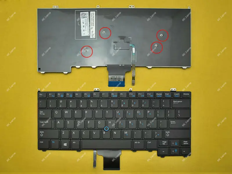 New US English Keyboard For DELL Latitude E7440 E7420 E7240 Laptop Black With Point stick WIN8 | Компьютеры и офис