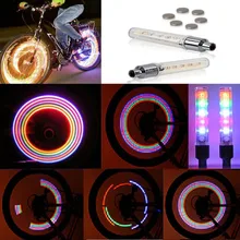 2 шт 5 светодиодный велосипедный колпачок на колесиках светодиодный неоновый светильник яркая вспышка лампа LT0083 32 изменения моделей#264189