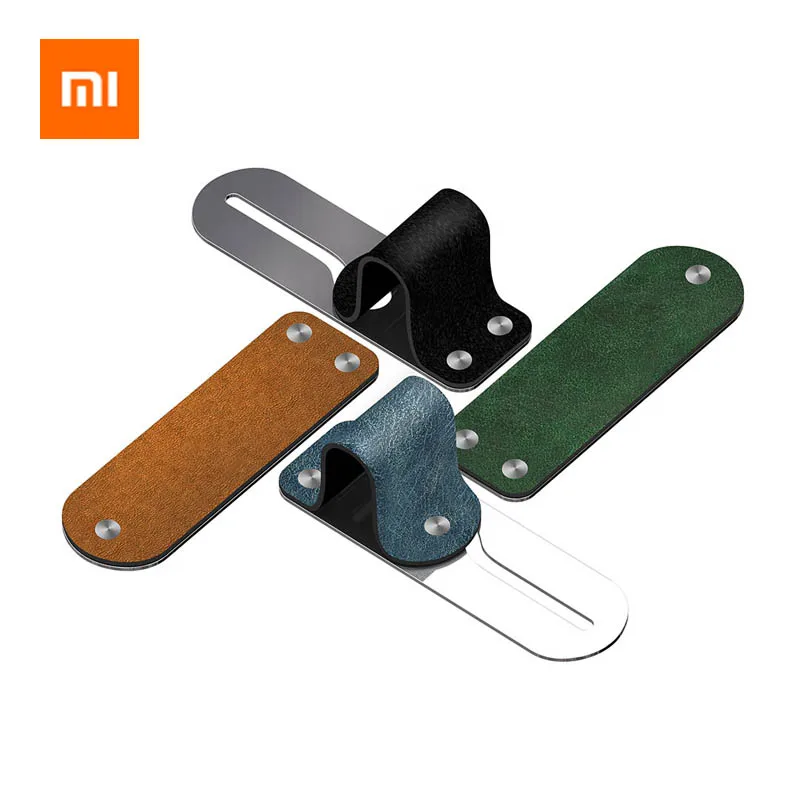 

Xiaomi Finger Ring Holder Leather+Stainless Steel Mobile Phone Grip Car Phone Mount Stand For iPhone XS/X/8/7/6 Huawei Samsung