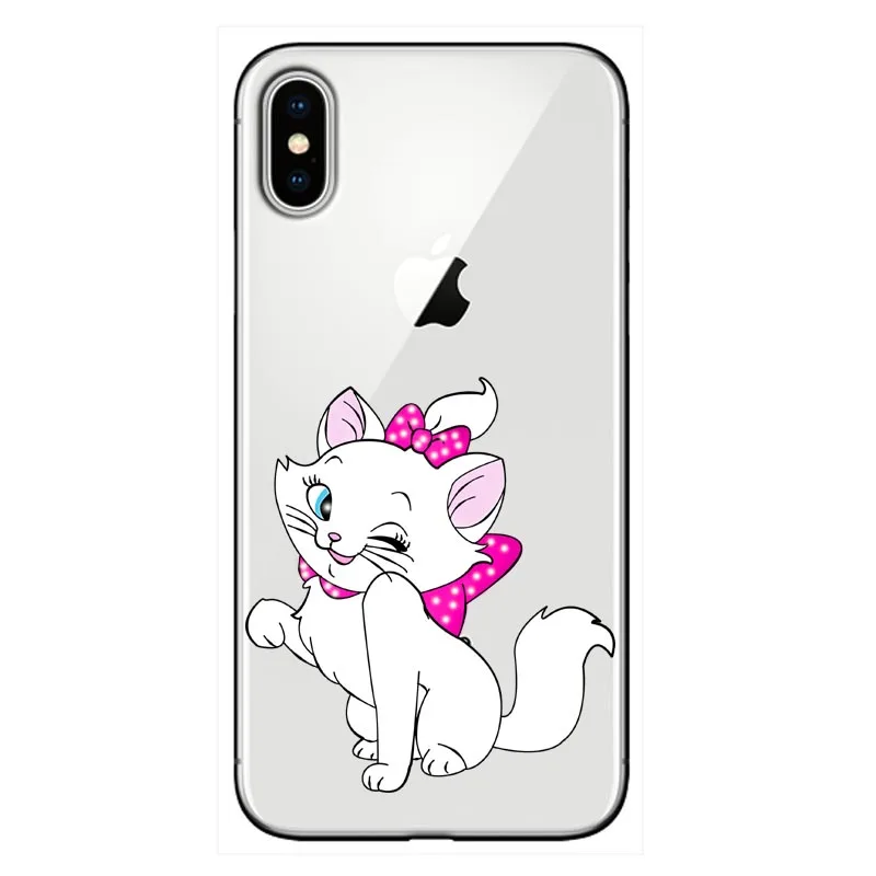 Мягкий чехол из ТПУ с мультяшными аристократами Marie Cats для iPhone 11 11PRO MAX8 7 6 6S Plus 5 5S SE