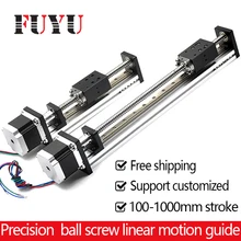 Free Shipping oem low price 40mm wide linear guide rail with motor and ball screw for cnc new add shipping price to saudi arabia for linear guide