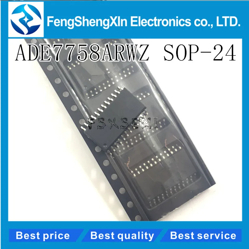 5pcs/lot  New  ADE7758ARWZ ADE7758ARW ADE7758 SOP-24  Poly Phase Multifunction Energy Metering IC with Per Phase Information IC