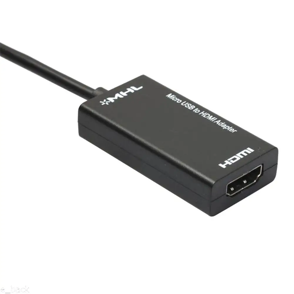 Новый Micro USB к HDMI tv Out HD MHL Кабель адаптер Черный Прочный для телефона или планшета