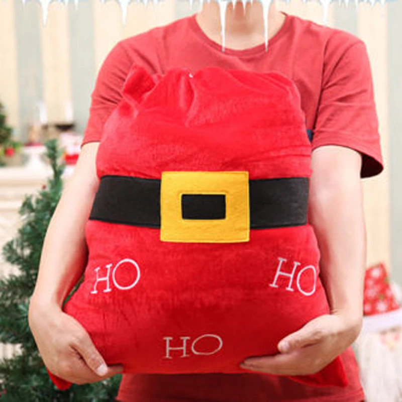 Santa Claus Gift Bags Party Cookie Candy Bags Belt Gift Bags Packing DIY for Kids Candy Bags Christmas Decoration