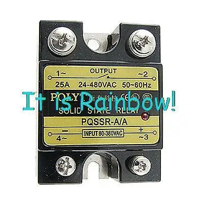 

Free Shipping Single Phase SSR Solid State Relay 25A 24-480VAC 80-380VAC Njrsa