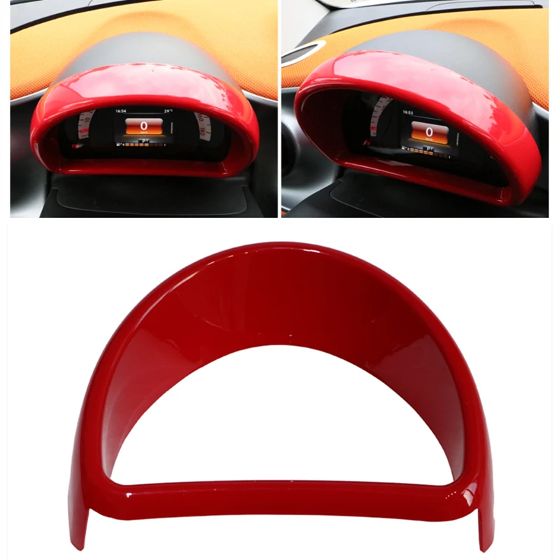 

For Smart 453 fortwo forfour Car dashboard decoration sticker Speed meter fuel mater frame Modification car styling car sticker