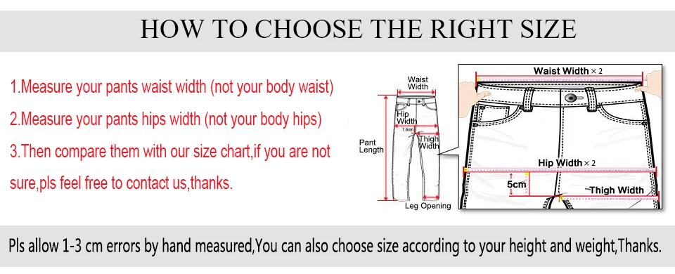 Young Mens Jeans Size Chart