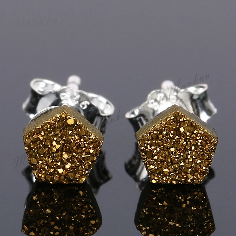 Серьги с натуральным драгоценным камнем 4 мм|women earrings|earring mixdruzy earrings |
