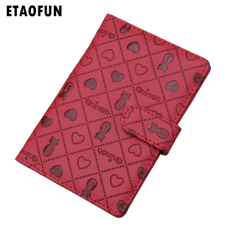 

Etaofun cat cartoon hasp passport cover for women, famous brand high quality passport cover for id card holder, protector case