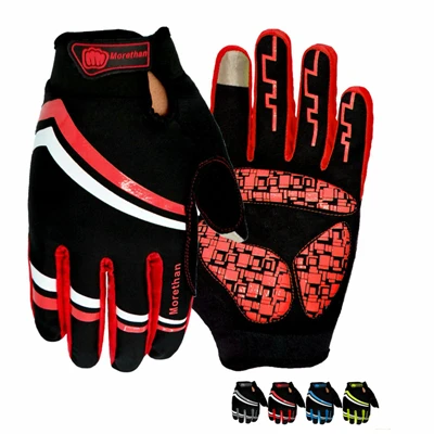 Горячая распродажа# велосипедные перчатки полный палец женские рукавицы Тактические Guantes Ciclismo мужские перчатки мотоциклетные велосипедные перчатки - Цвет: Красный