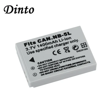 

Dinto 1pc NB-5L NB5L NB 5L 1400mAh 3.7V Digital Camera Rechargeable Battery for Canon IXUS 800 IS 850 900 TI 950 960/970 980 860