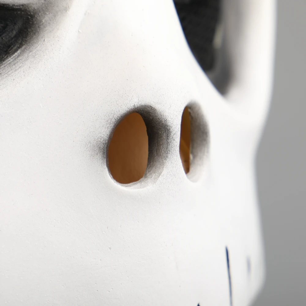 Movie The Nightmare Before Christmas Jack Skellington Cosplay Face Masks Pumpkin King Full Head White Latex Props Halloween Gift (12)