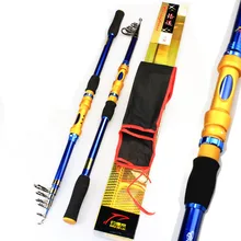 На ГРЕБНЕ DDL-2 2.1-2.4 м Телескопическая Удочка Углерода Удочку Сверхтвердых Расстояние Бросив Род hiqh качество Удочку