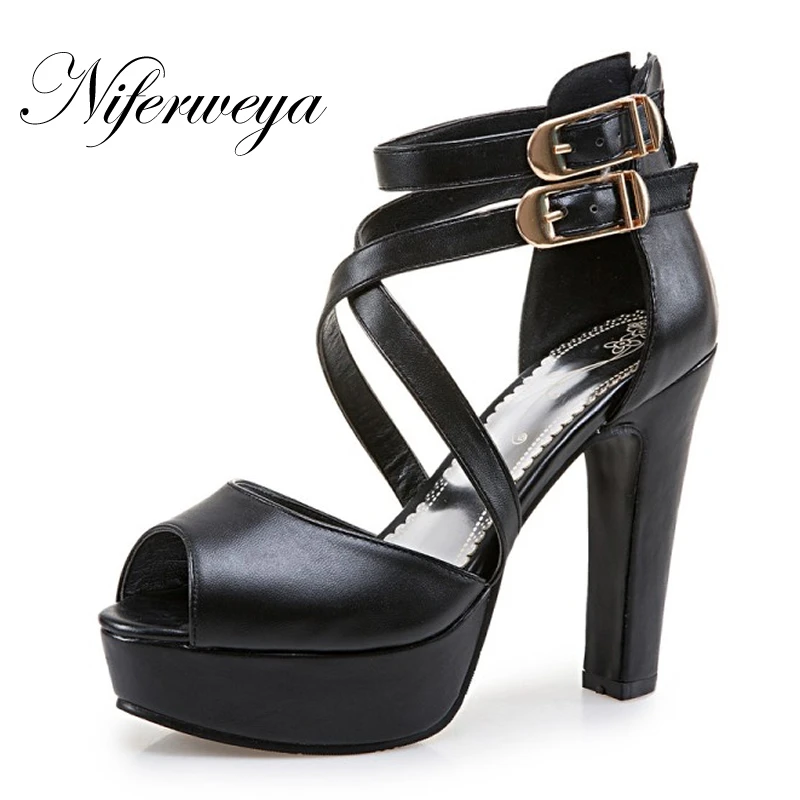 gladiator thick heels
