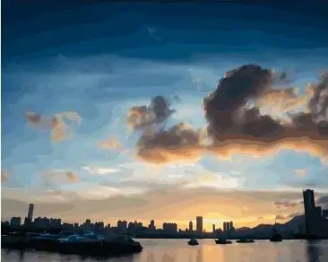 We130245 Sunset Skyline