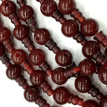 

Natural Red Agate Pagoda Tee Buddha Head Tibet Guru Beads Fit Jewelry DIY Necklaces (10 Beads/lot)